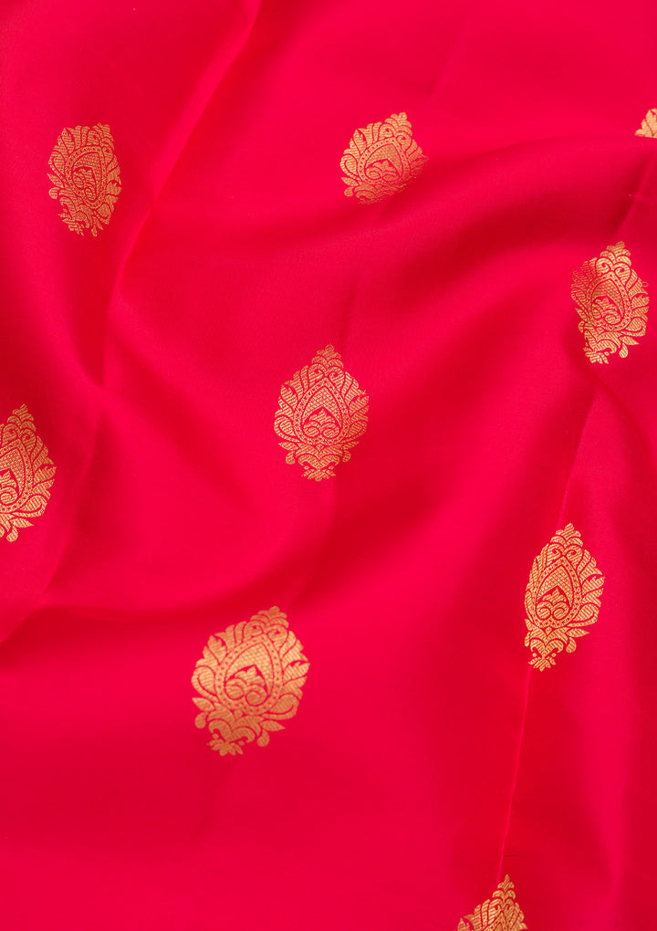 Red Zariwork Pure Silk Saree