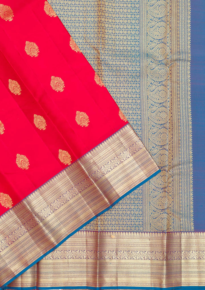 Red Zariwork Pure Silk Saree