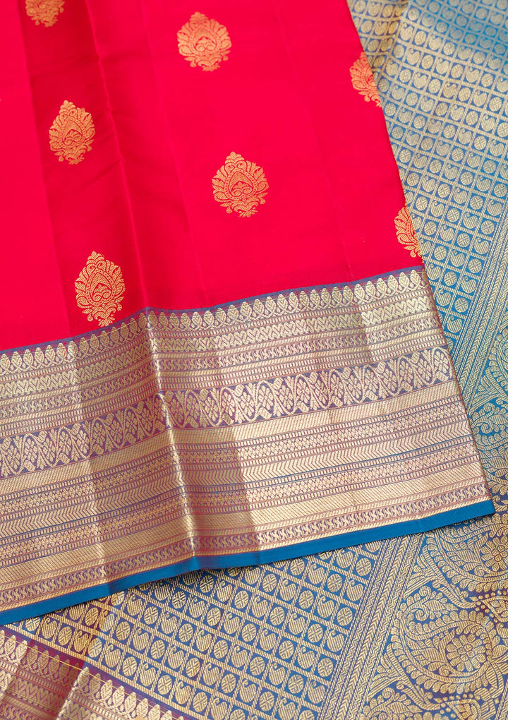 Red Zariwork Pure Silk Saree