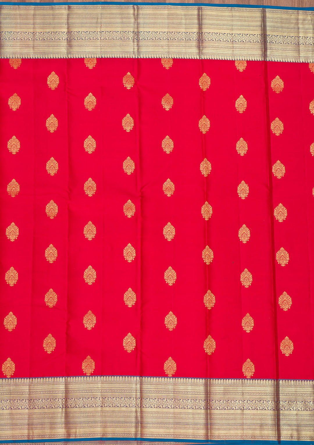 Red Zariwork Pure Silk Saree