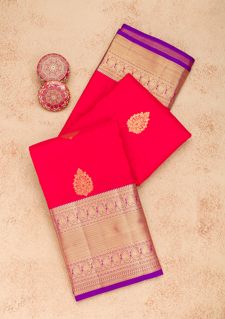Red Zariwork Banarasi Pure Silk Saree