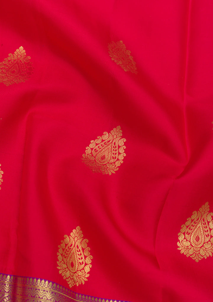 Red Zariwork Banarasi Pure Silk Saree