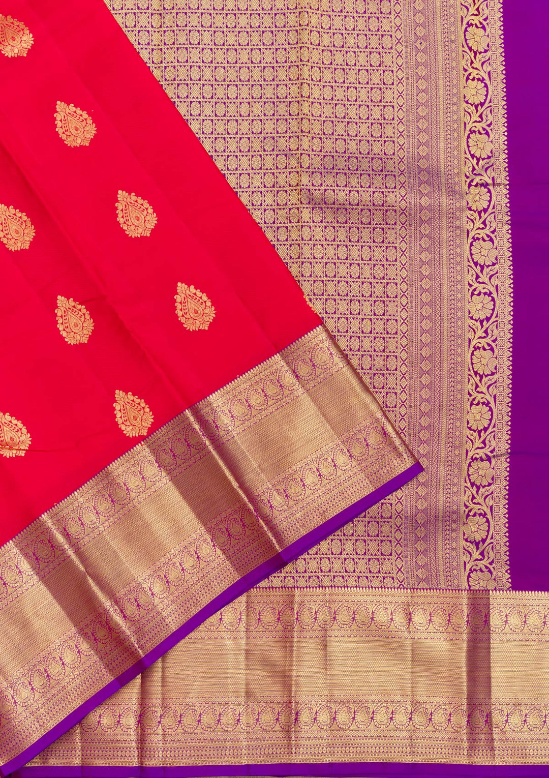 Red Zariwork Banarasi Pure Silk Saree