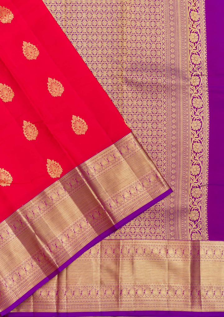 Red Zariwork Banarasi Pure Silk Saree