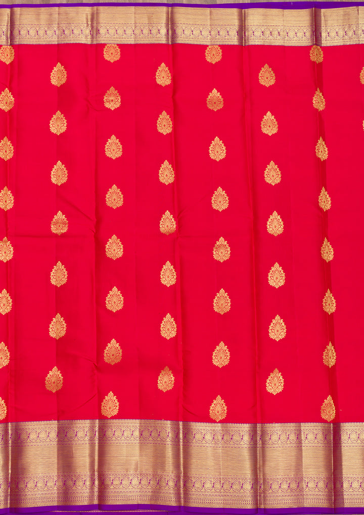 Red Zariwork Banarasi Pure Silk Saree