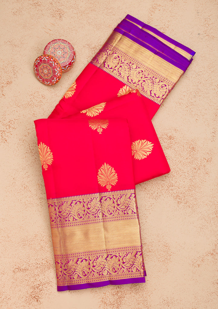 Red Zariwork Banarasi Pure Silk Saree