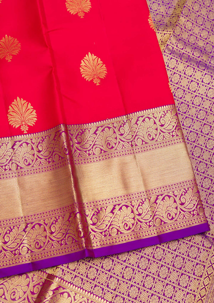 Red Zariwork Banarasi Pure Silk Saree