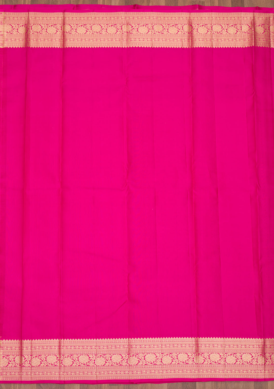 Rani Pink Zariwork Pure Silk Saree