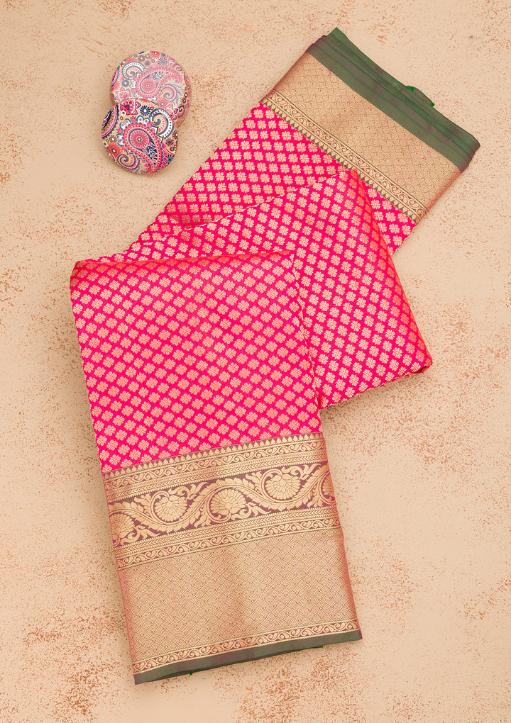 Red Zariwork Pure Silk Saree
