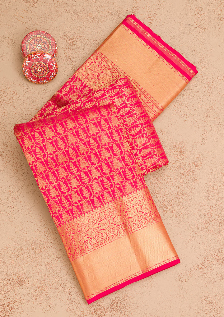 Red Zariwork Pure Silk Saree