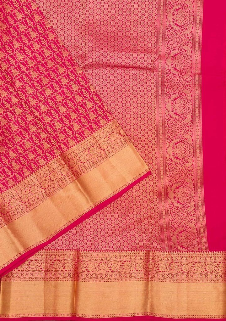 Red Zariwork Pure Silk Saree
