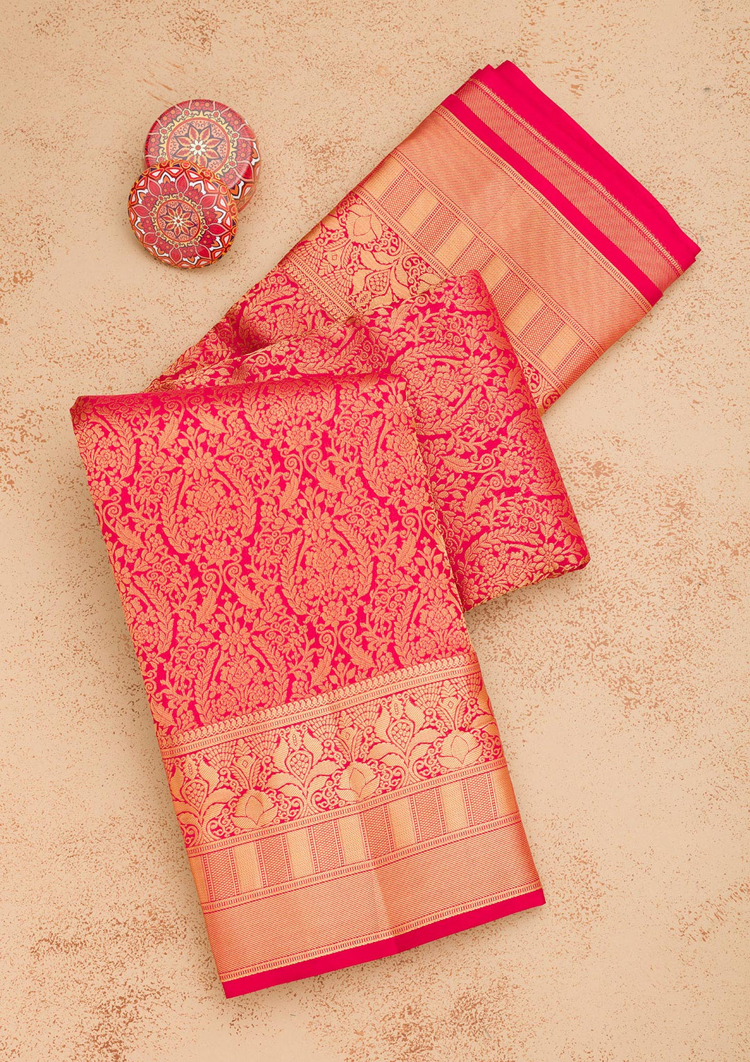 Red Zariwork Pure Silk Saree