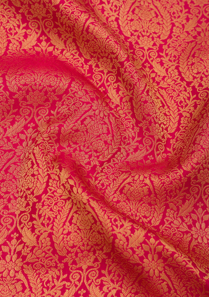 Red Zariwork Pure Silk Saree