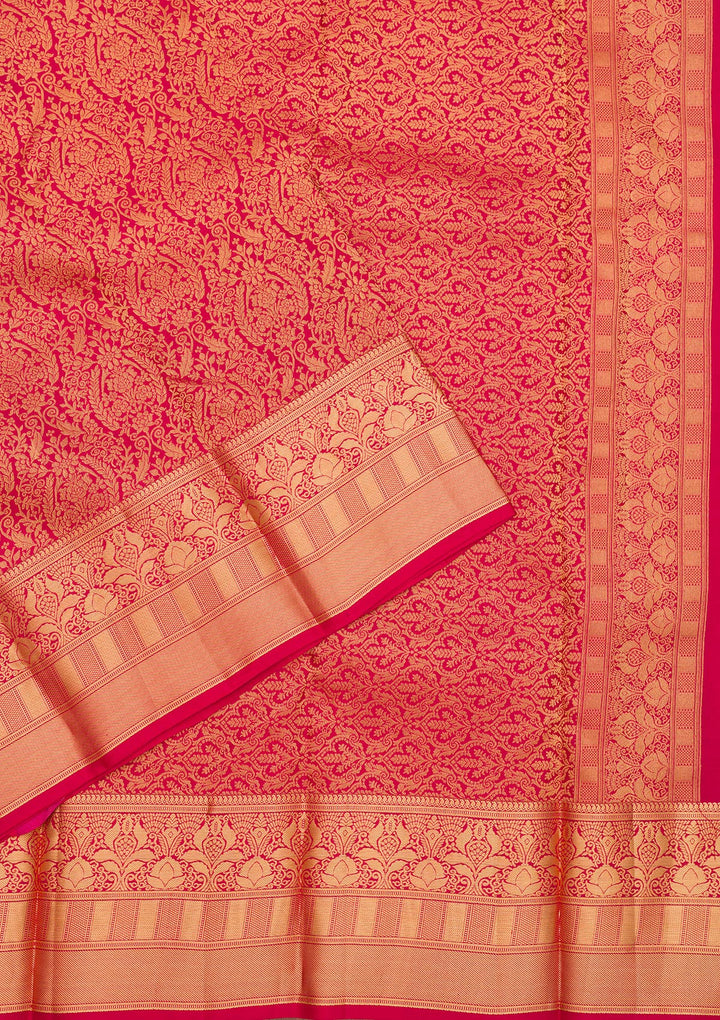 Red Zariwork Pure Silk Saree