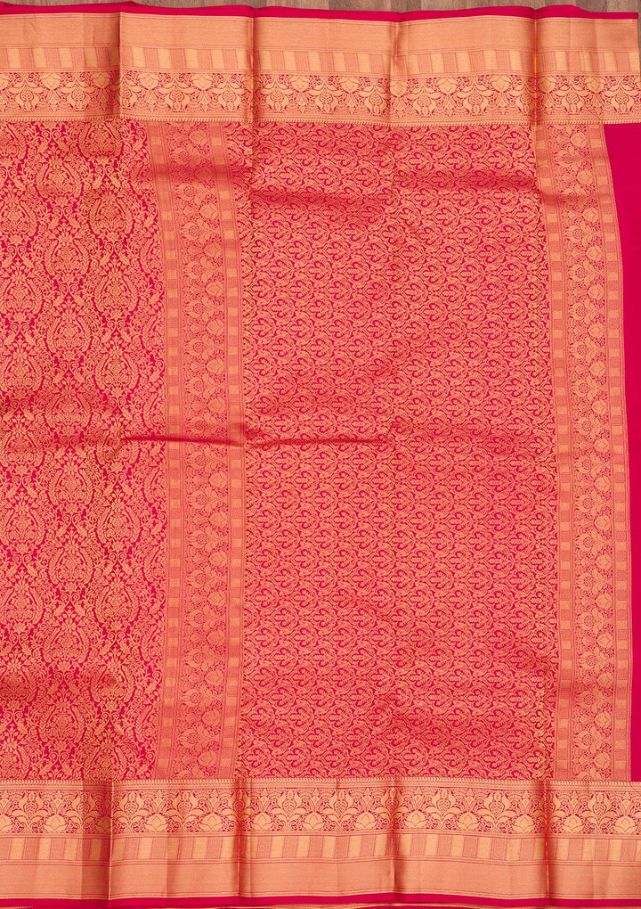 Red Zariwork Pure Silk Saree