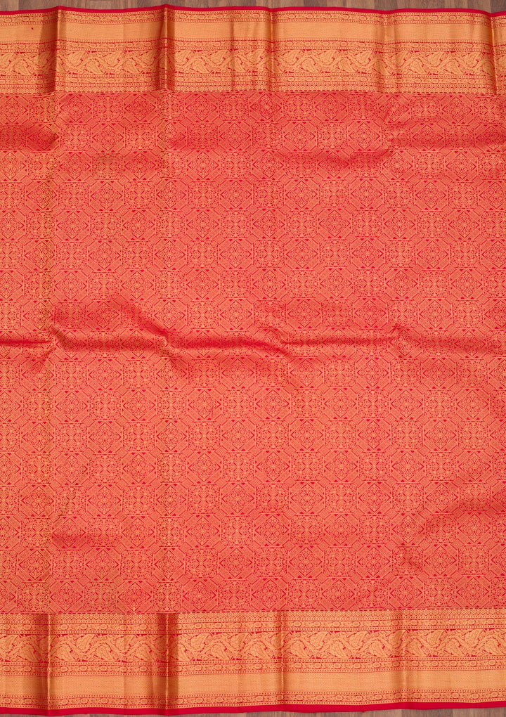Red Zariwork Pure Silk Saree