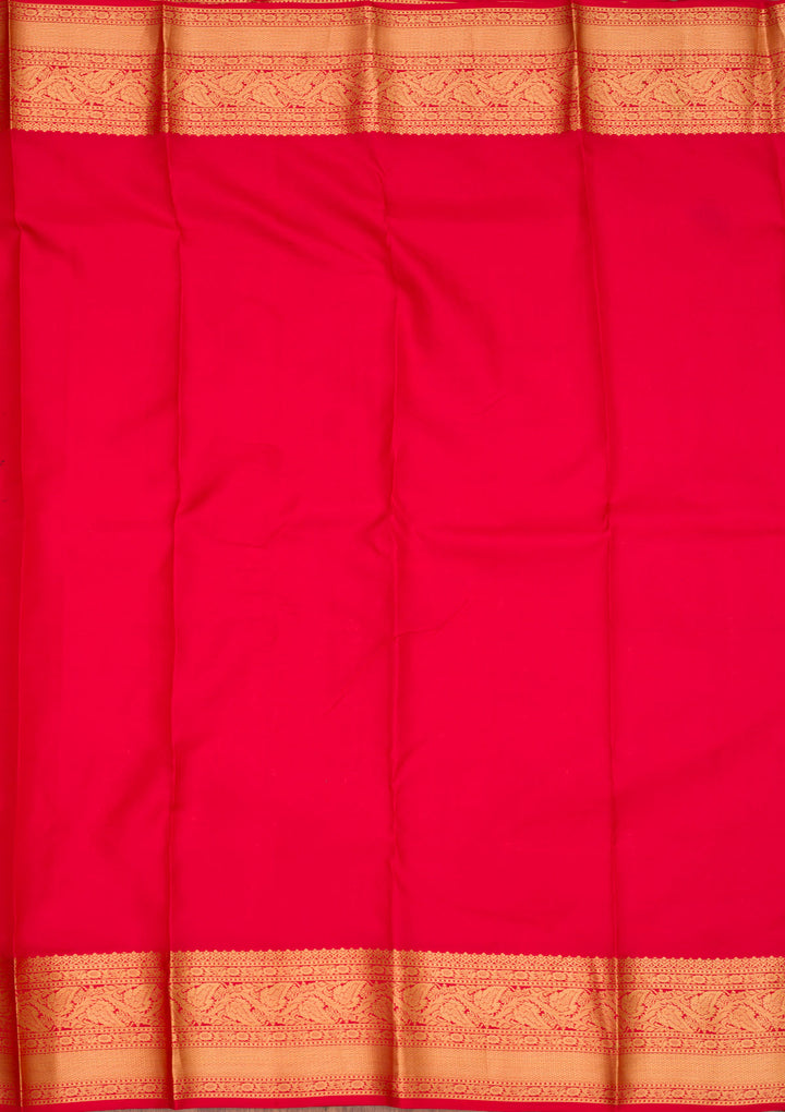 Red Zariwork Pure Silk Saree