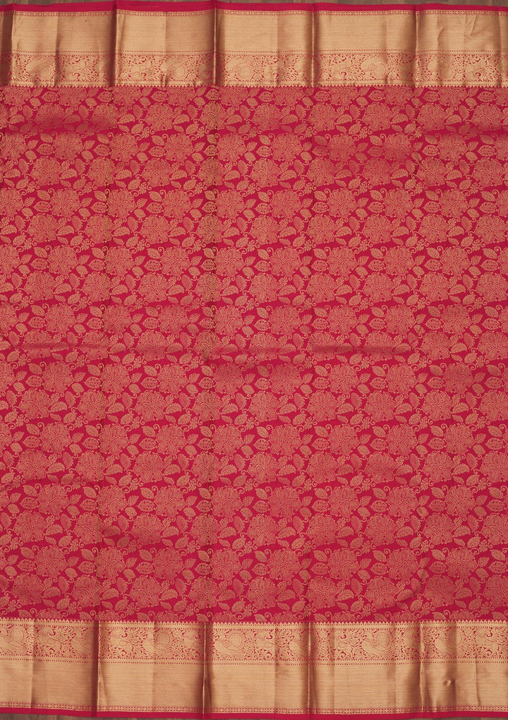 Red Zariwork Pure Silk Saree