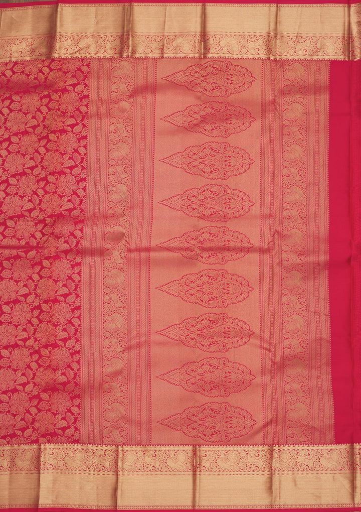 Red Zariwork Pure Silk Saree