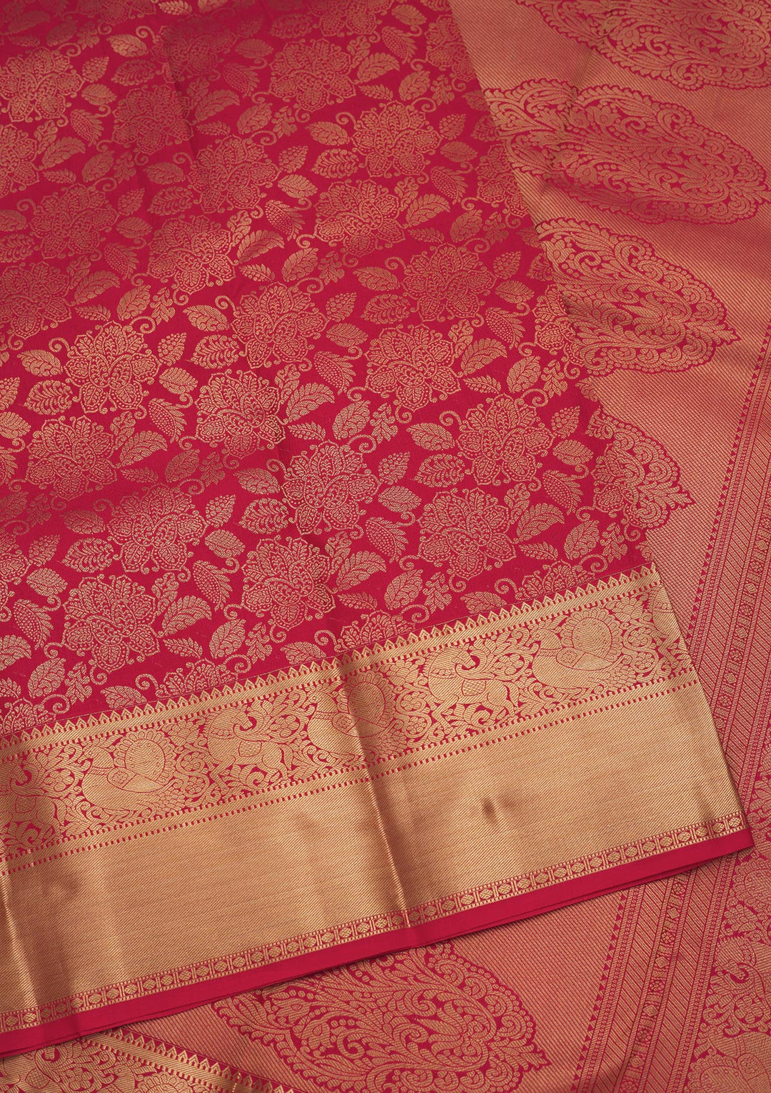 Red Zariwork Pure Silk Saree