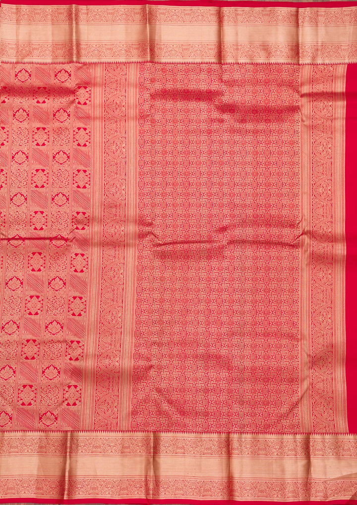 Red Zariwork Pure Silk Saree