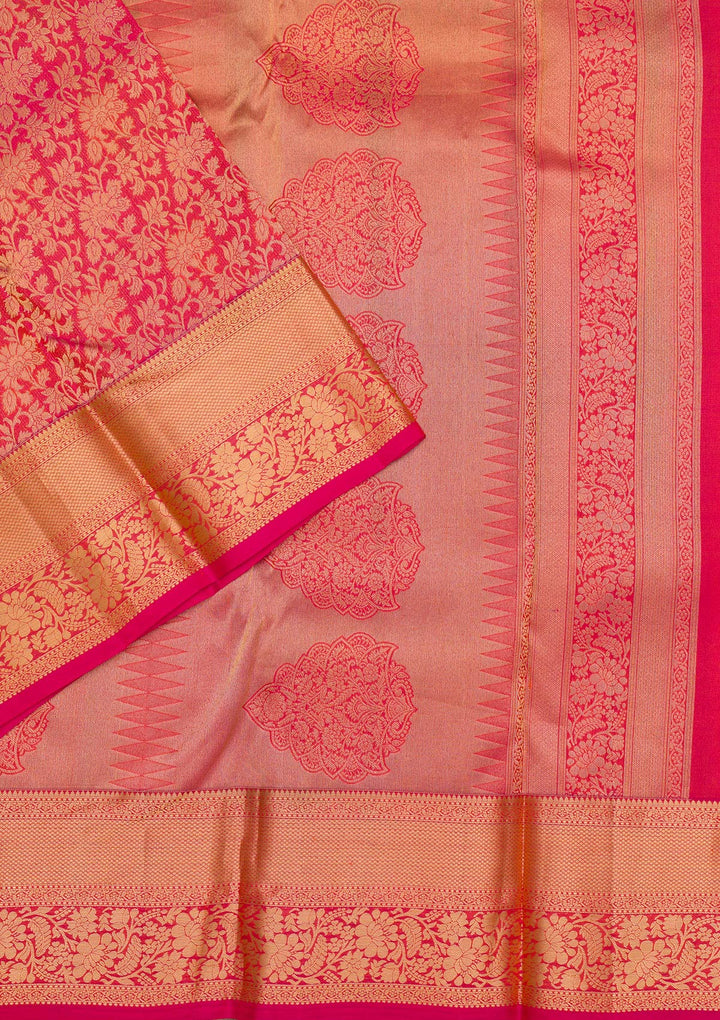Red Zariwork Pure Silk Saree