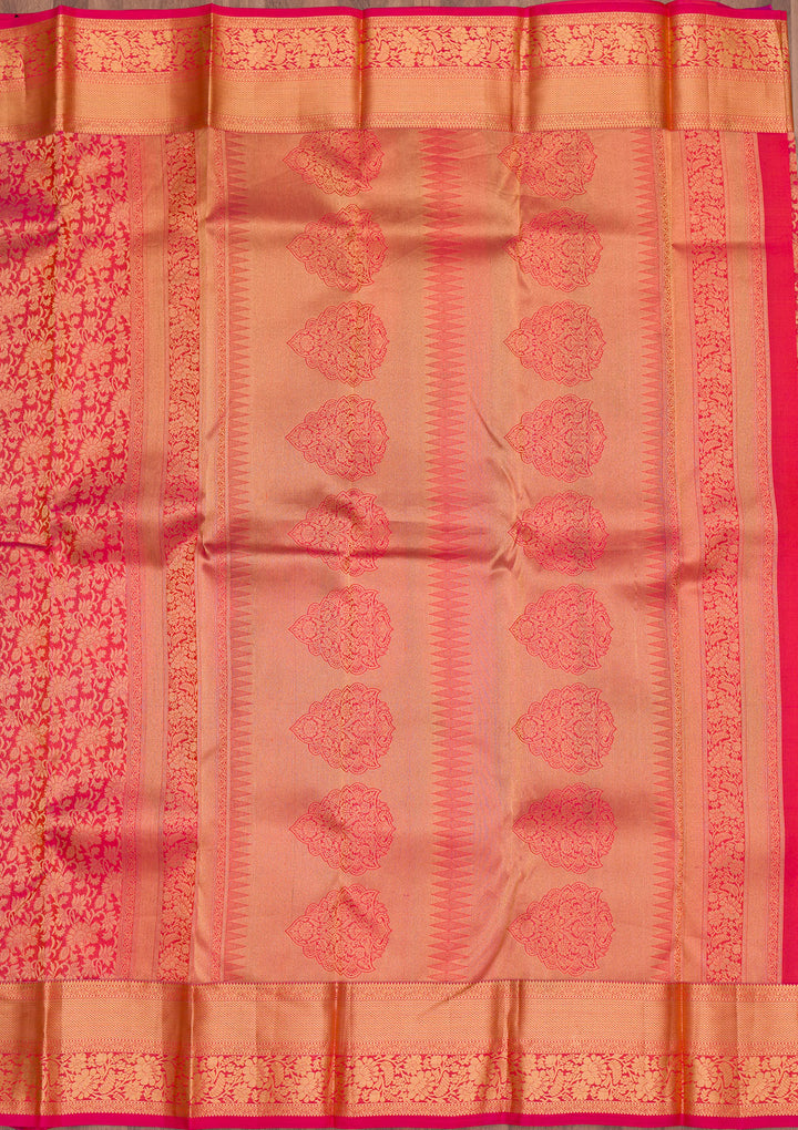 Red Zariwork Pure Silk Saree