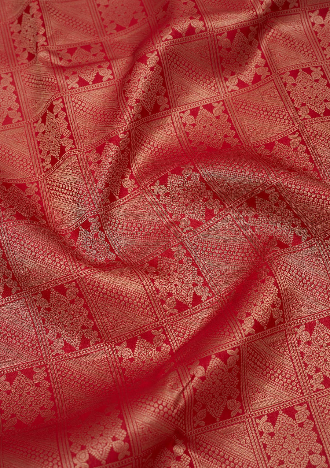 Red Zariwork Pure Silk Saree