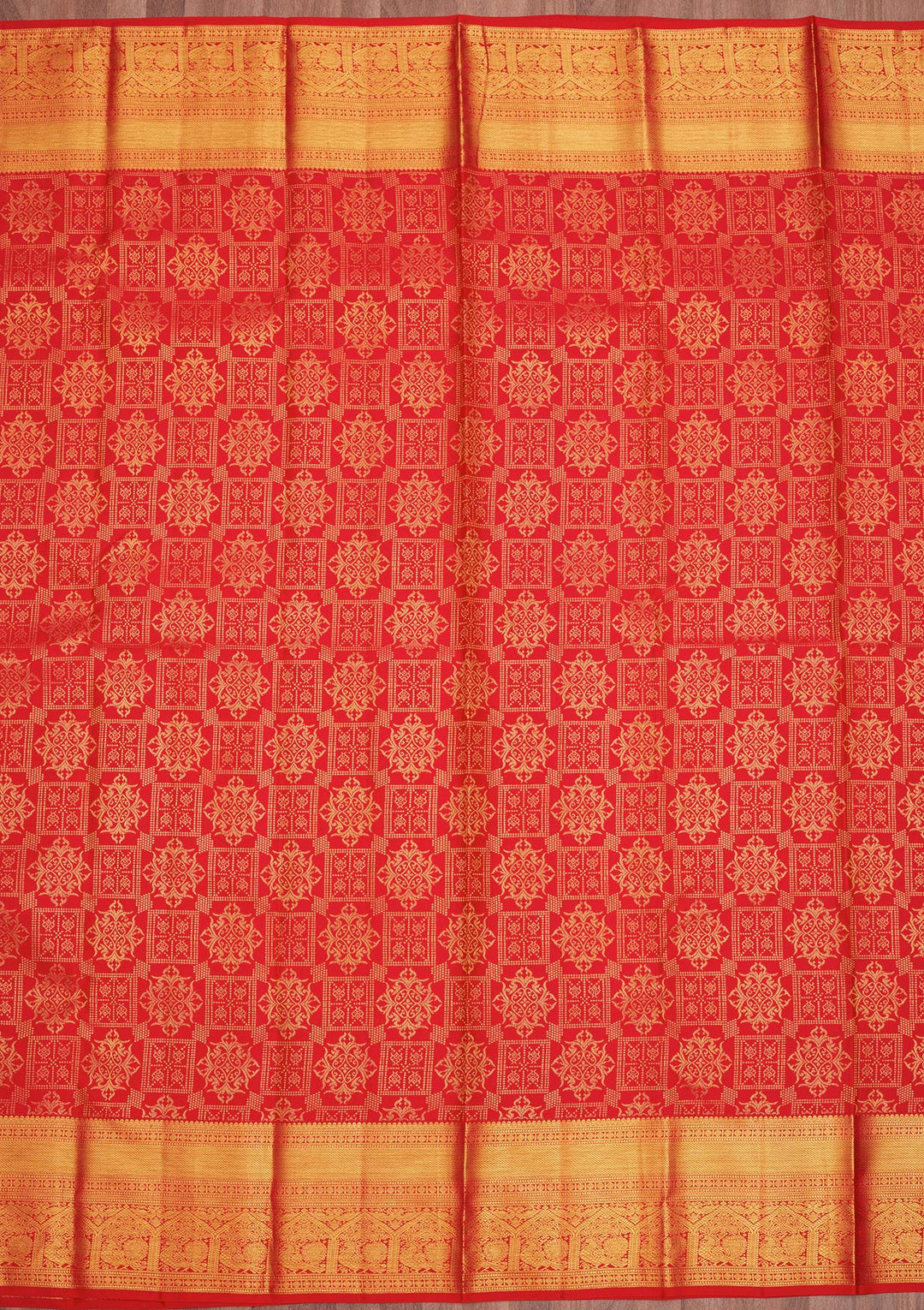 Red Zariwork Pure Silk Saree