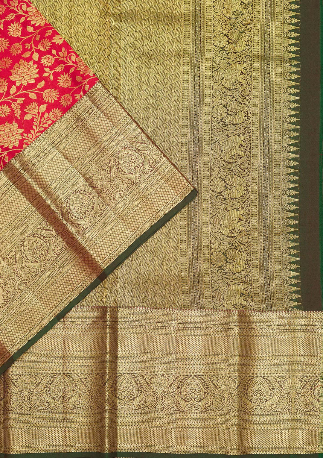 Red Zariwork Pure Silk Saree