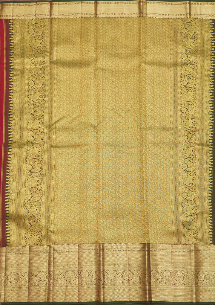 Red Zariwork Pure Silk Saree