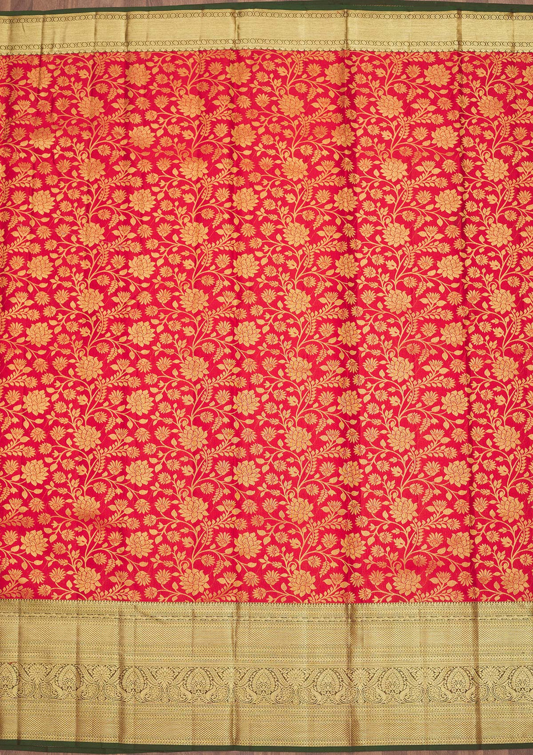 Red Zariwork Pure Silk Saree