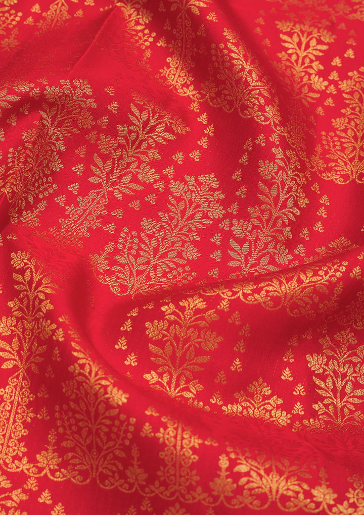 Red Zariwork Pure Silk Saree
