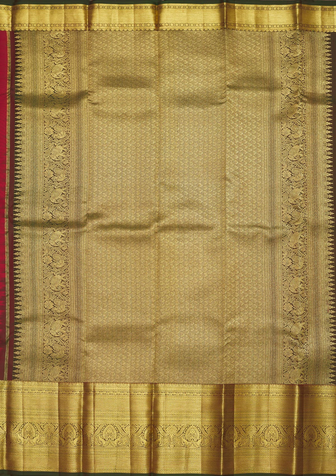 Red Zariwork Pure Silk Saree