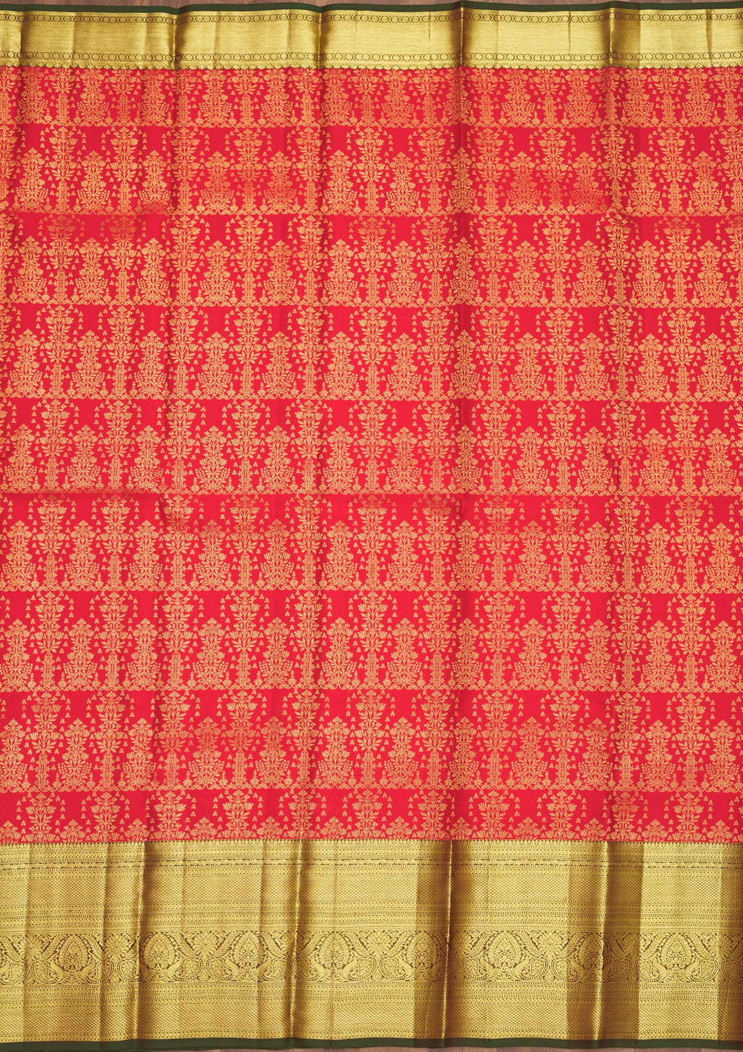 Red Zariwork Pure Silk Saree