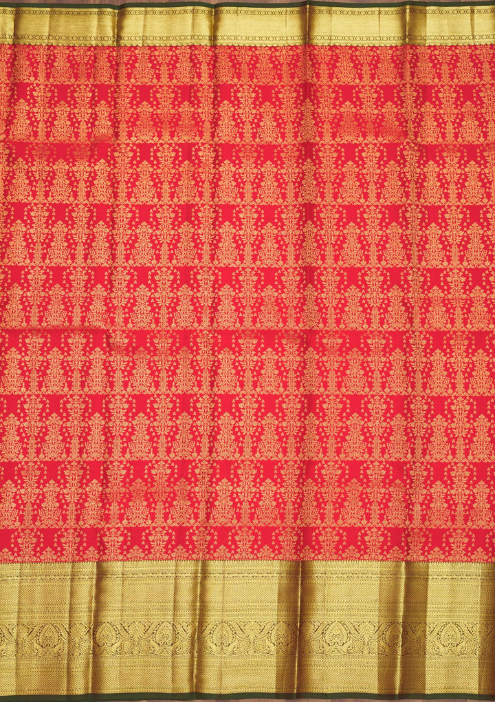 Red Zariwork Pure Silk Saree