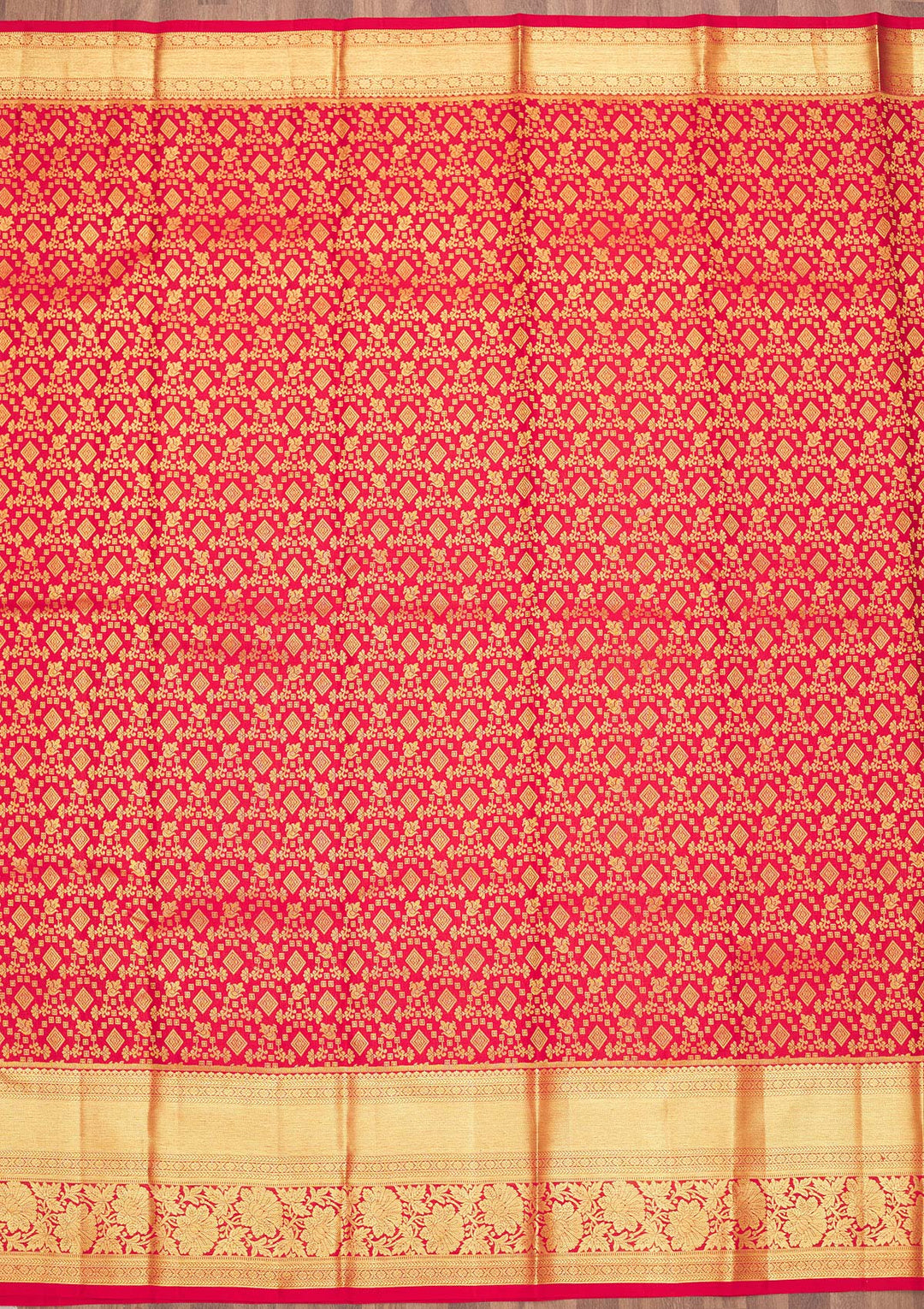Red Zariwork Pure Silk Saree
