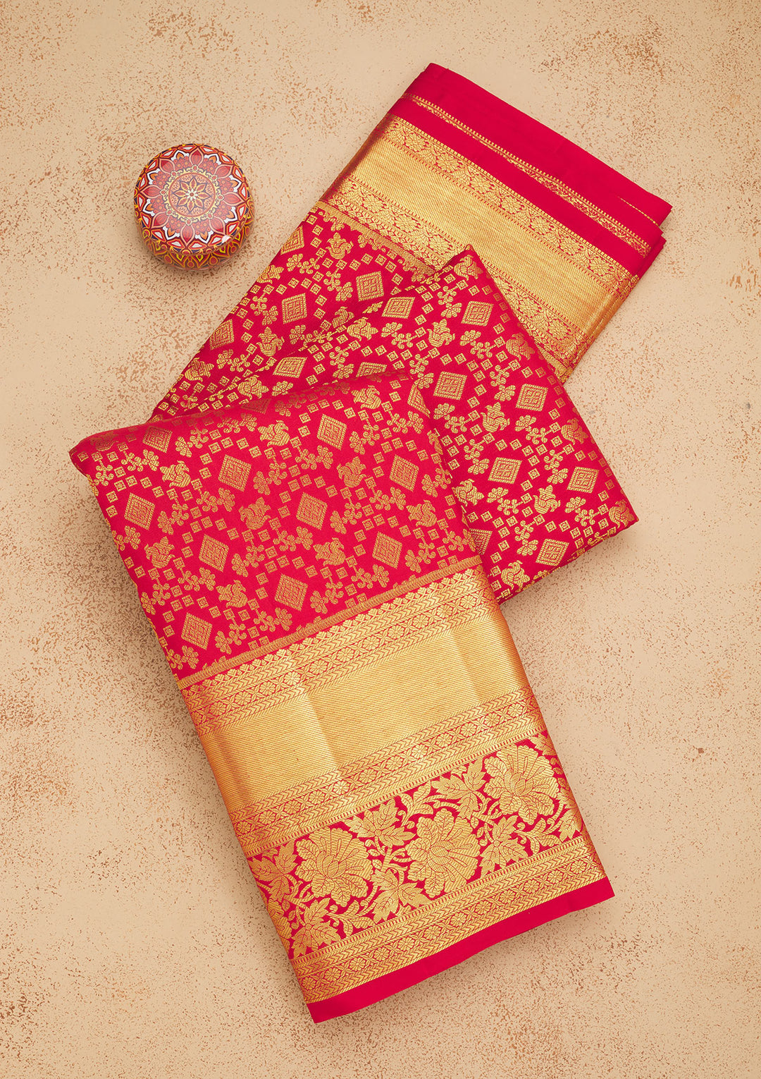 Red Zariwork Pure Silk Saree