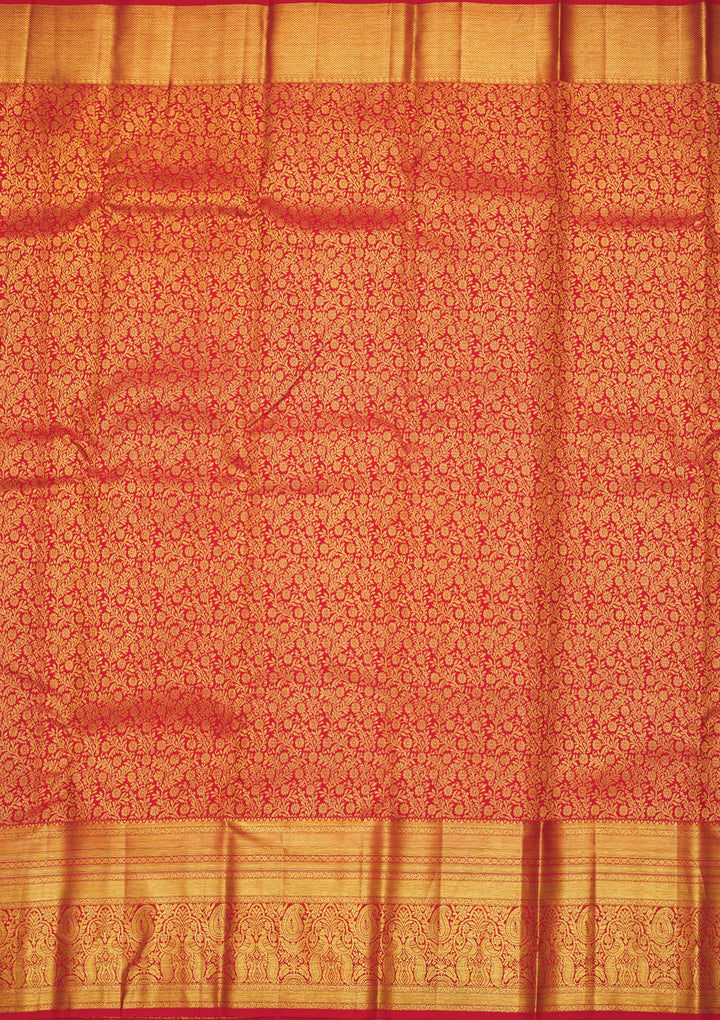 Red Zariwork Pure Silk Saree
