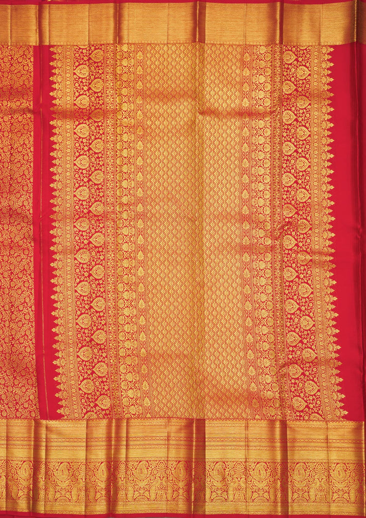 Red Zariwork Pure Silk Saree