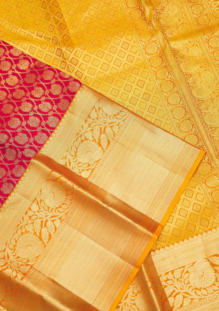 Red Zariwork Pure Silk Saree