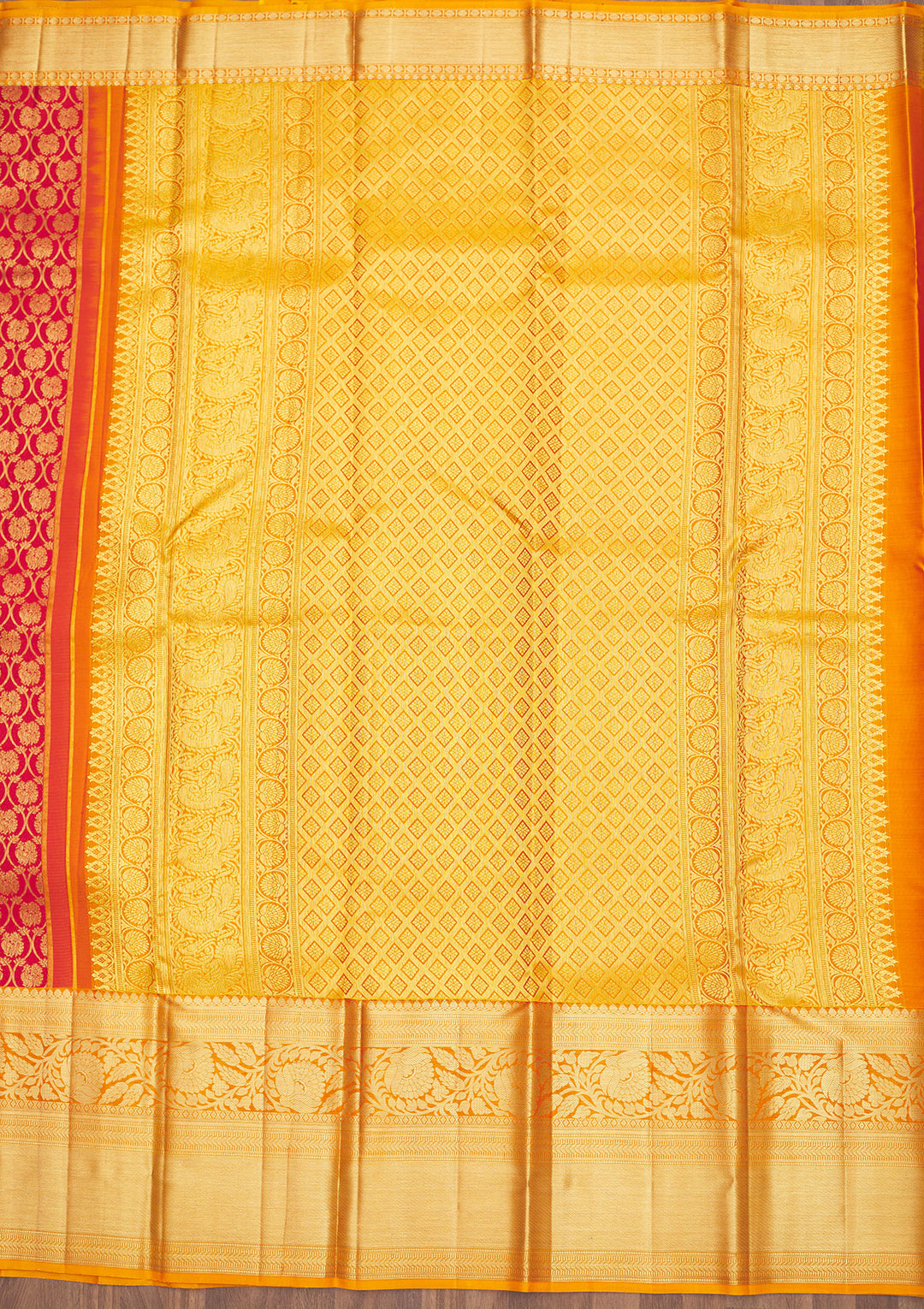 Red Zariwork Pure Silk Saree