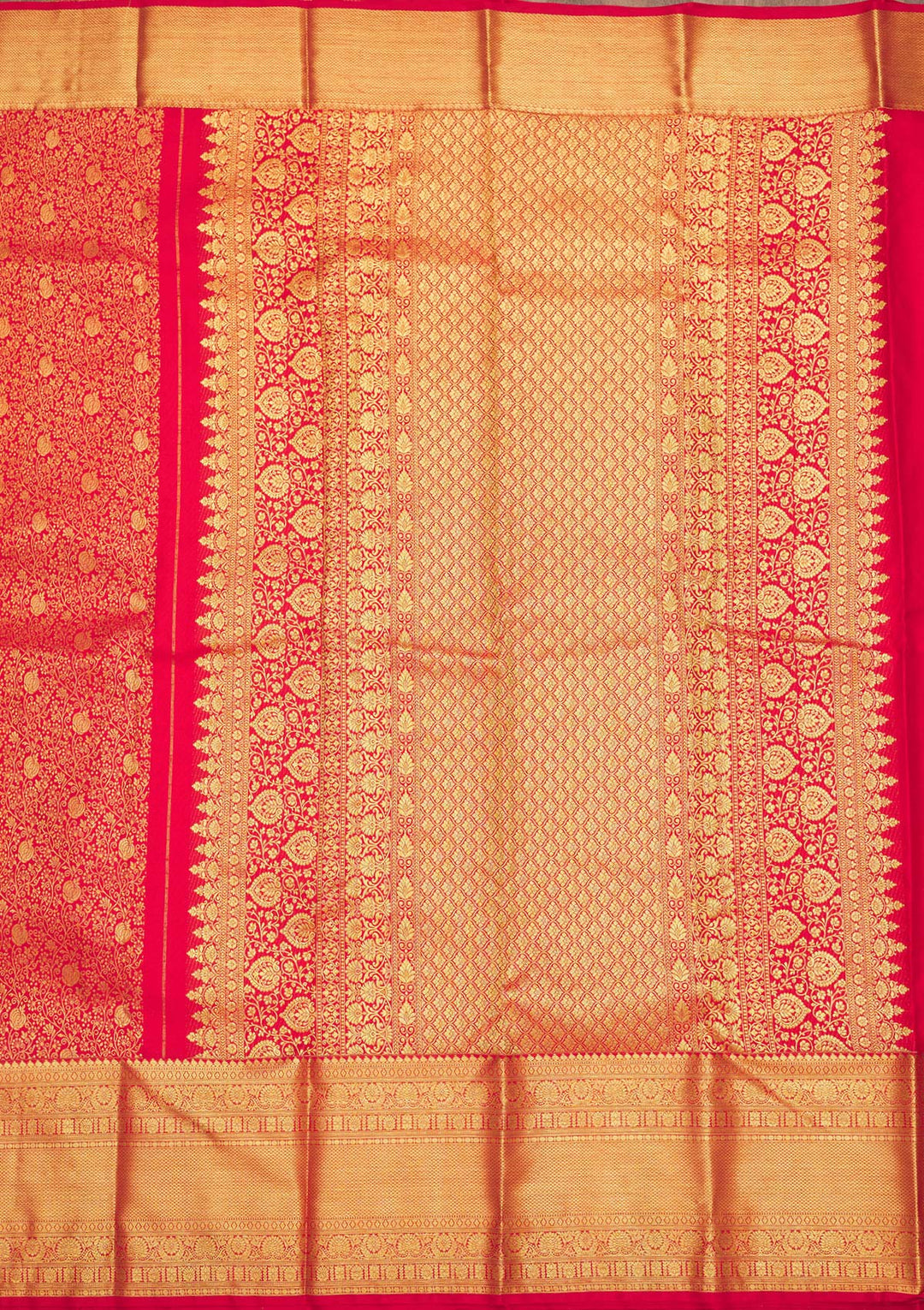 Red Zariwork Pure Silk Saree