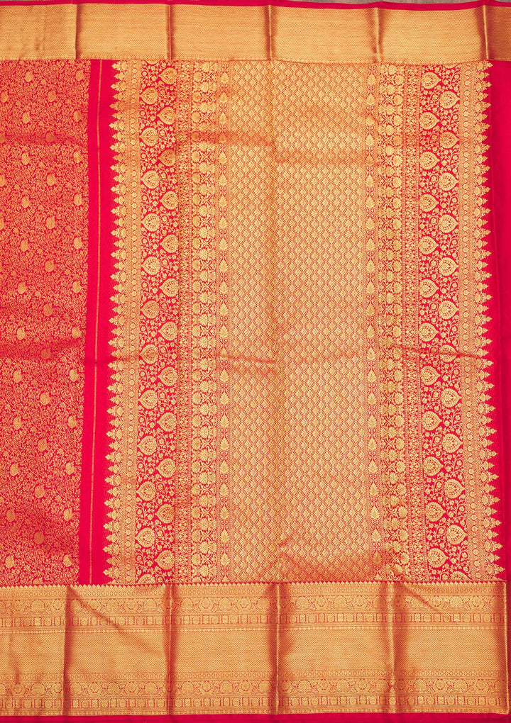 Red Zariwork Pure Silk Saree