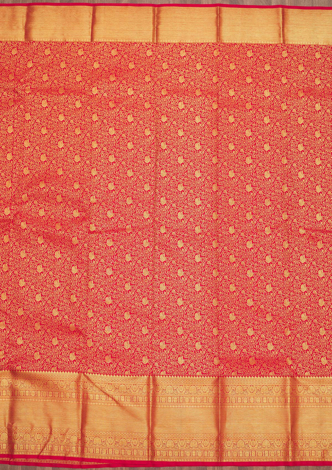Red Zariwork Pure Silk Saree