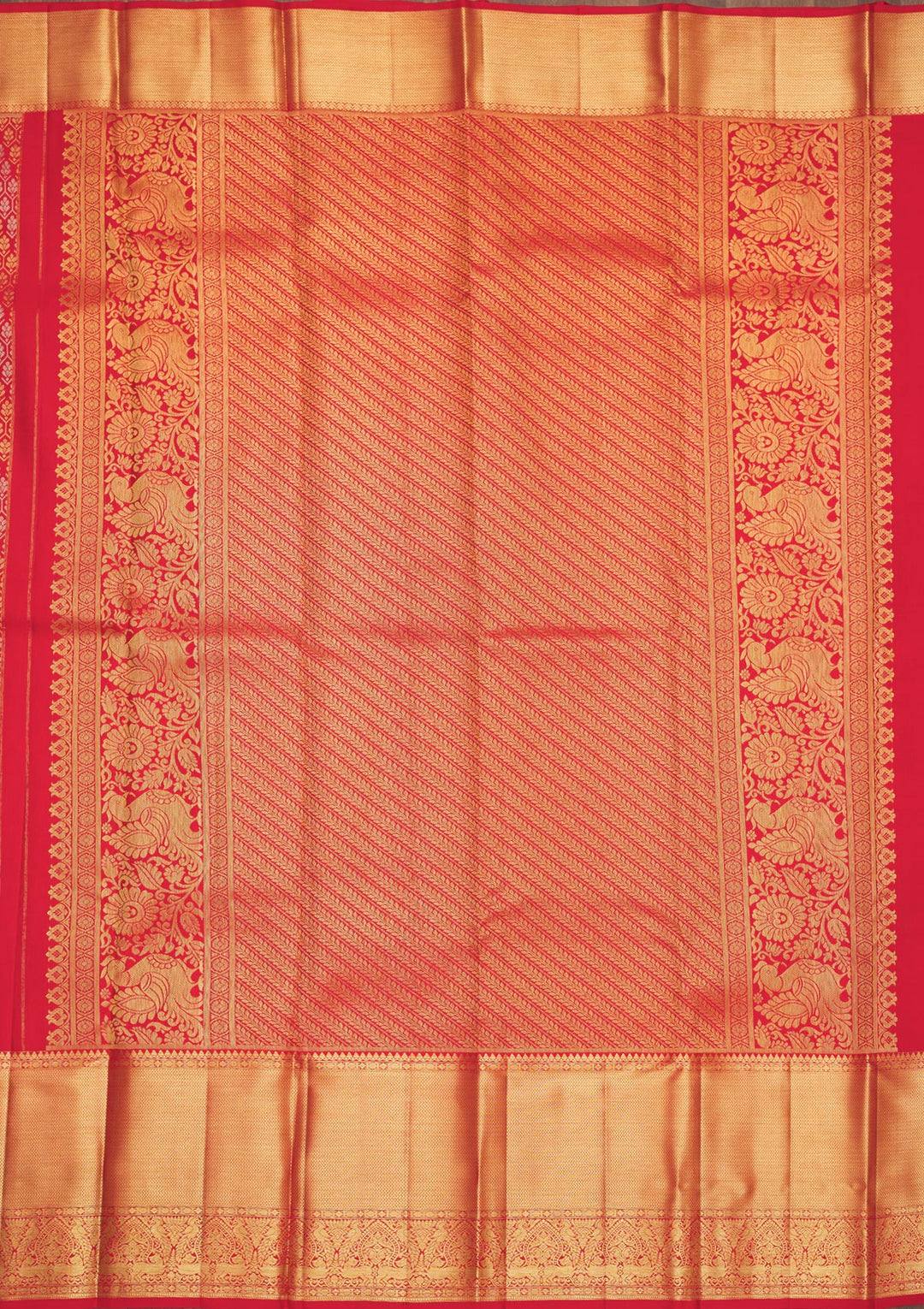 Red Zariwork Pure Silk Saree