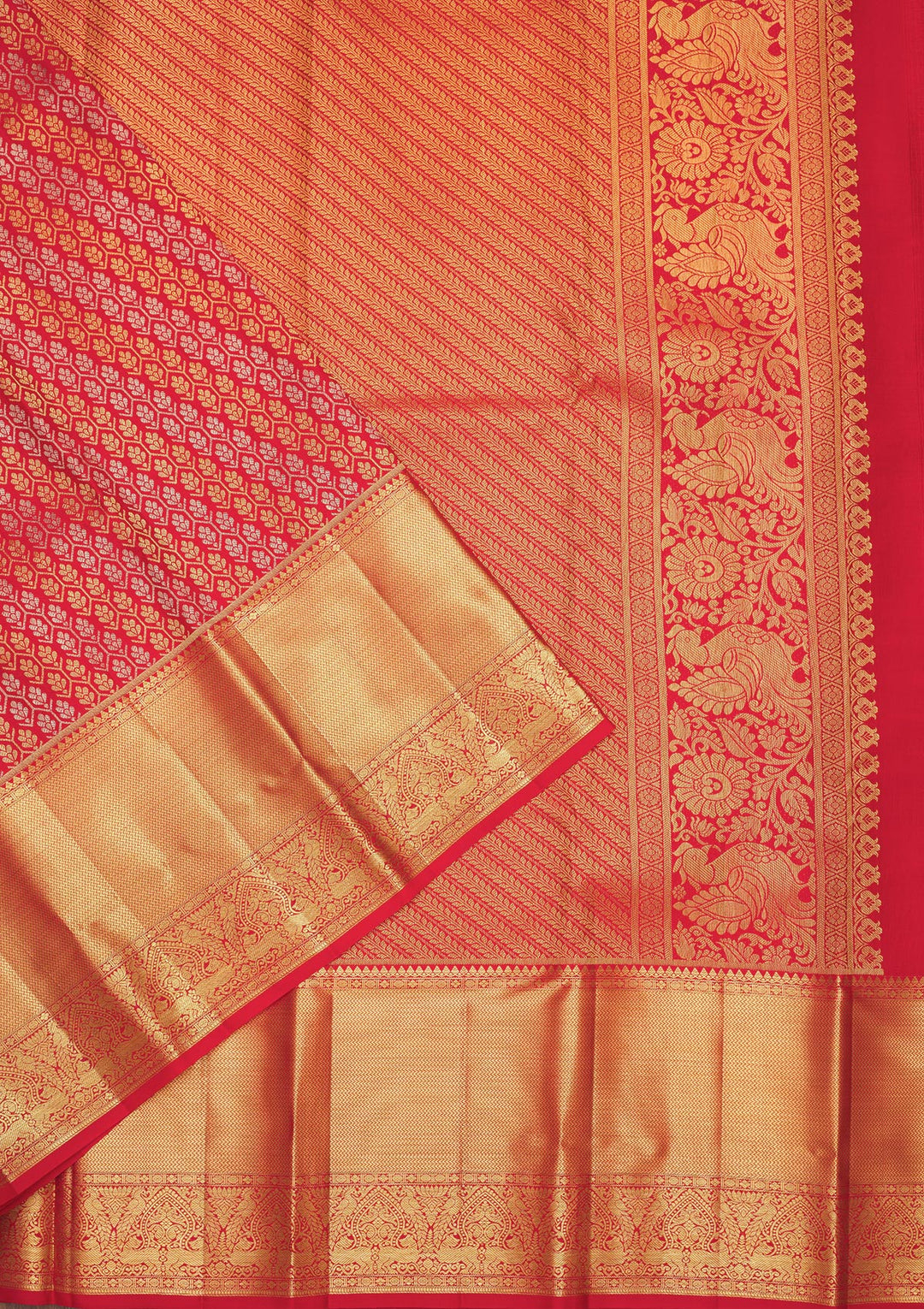 Red Zariwork Pure Silk Saree