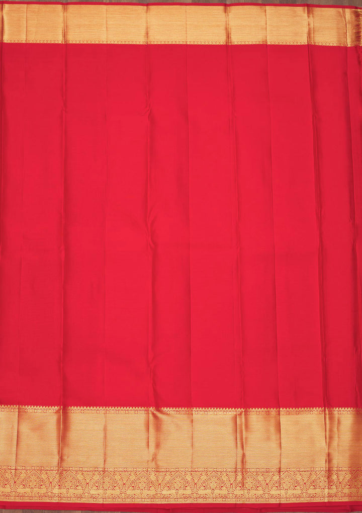 Red Zariwork Pure Silk Saree