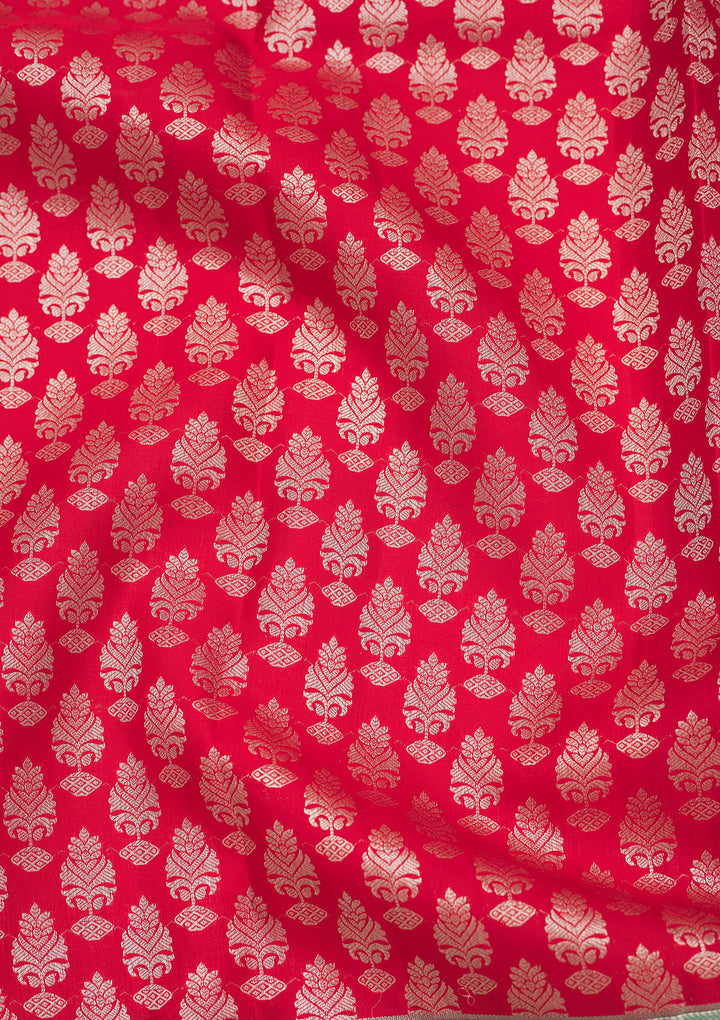 Red Zariwork Pure Silk Saree