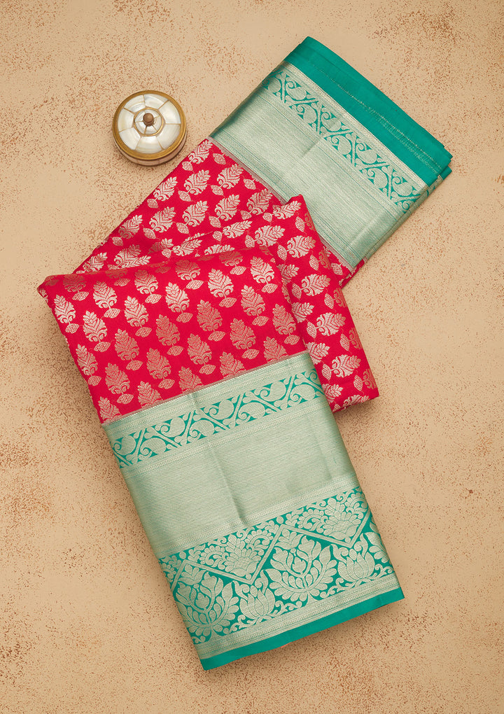 Red Zariwork Pure Silk Saree